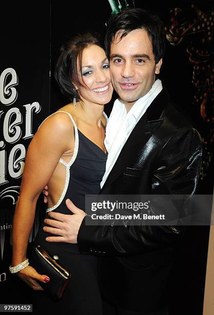 Ramin Karimloo with his wife Mandy attend the afterparty following the world premiere of "Love Never Dies" at the Old Billingsgate Market on March 9,...