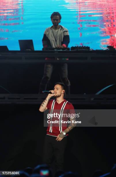 Liam Payne performs onstage with Zedd during 2018 BLI Summer Jam at Northwell Health at Jones Beach Theater on June 15, 2018 in Wantagh, New York.