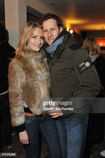 Zoe Hobbs and Brendan Cole attend the launch of SAW Alive - the world's most extreme live horror maze at Thorpe Park on March 9, 2010 in Chertsey,...