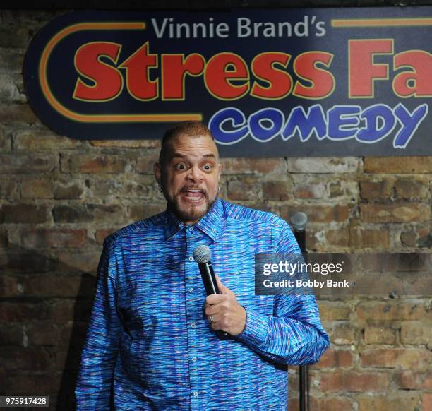 Sinbad performs at The Stress Factory Comedy Club on June 15, 2018 in New Brunswick, New Jersey.