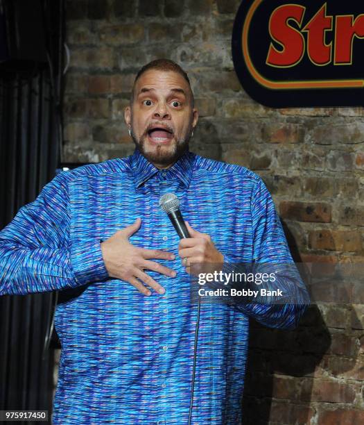 Sinbad performs at The Stress Factory Comedy Club on June 15, 2018 in New Brunswick, New Jersey.