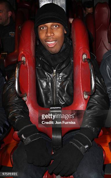 Lemar attends the launch of SAW Alive - the world's most extreme live horror maze at Thorpe Park on March 9, 2010 in Chertsey, England.