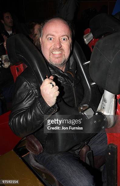 Bill Bailey attends the launch of SAW Alive - the world's most extreme live horror maze at Thorpe Park on March 9, 2010 in Chertsey, England.