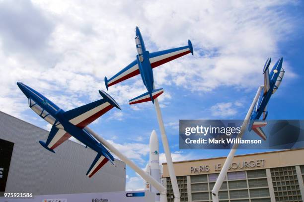 le bourget museum of air and space - paris air show 2015 stock-fotos und bilder