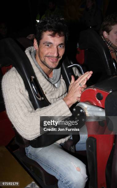 David Gandy attends the launch of SAW Alive - the world's most extreme live horror maze at Thorpe Park on March 9, 2010 in Chertsey, England.