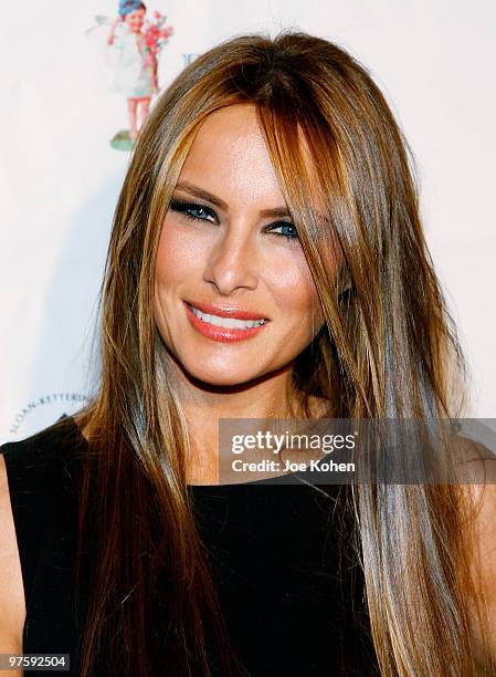 Melania Trump attends the 19th annual Bunny Hop at FAO Schwarz on March 9, 2010 in New York City.
