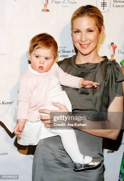 Actress Kelly Rutherford and daughter Helena Grace attend the 19th annual Bunny Hop at FAO Schwarz on March 9, 2010 in New York City.