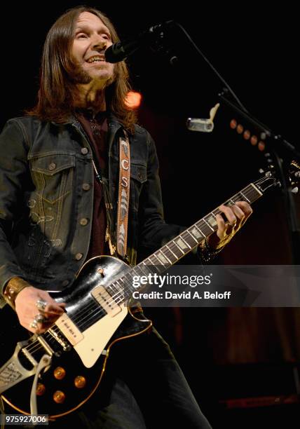 Charlie Starr of Blackberry Smoke performs live at Union Bank & Trust Pavilion on June 15, 2018 in Portsmouth, Virginia.