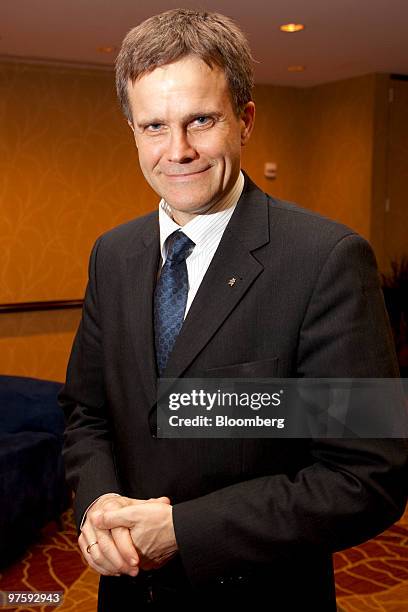 Helge Lund, chief executive officer of Statoil, poses for a portrait at the 2010 CERAWEEK conference in Houston, Texas, U.S., on Tuesday, March 9,...