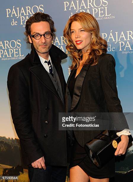 Ernesto Alterio and Juana Acosta attend 'Pajaros de Papel' premiere, at Kinepolis Cinema on March 9, 2010 in Madrid, Spain.