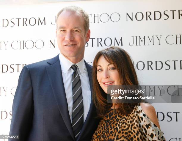 Peter Nordstrom and Founder and President of Jimmy Choo Tamara Mellon attend Nordstrom and Tamara Mellon of Jimmy Choo Event 24/7 at the Polo Lounge...