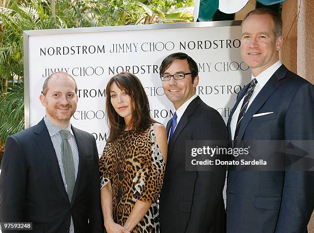 Josh Shulman CEO of Jimmy Choo, Tamara Mellon founder and President of Jimmy Choo, Brian Henke President of Jimmy Choo USA and Peter Nordstrom,attend...