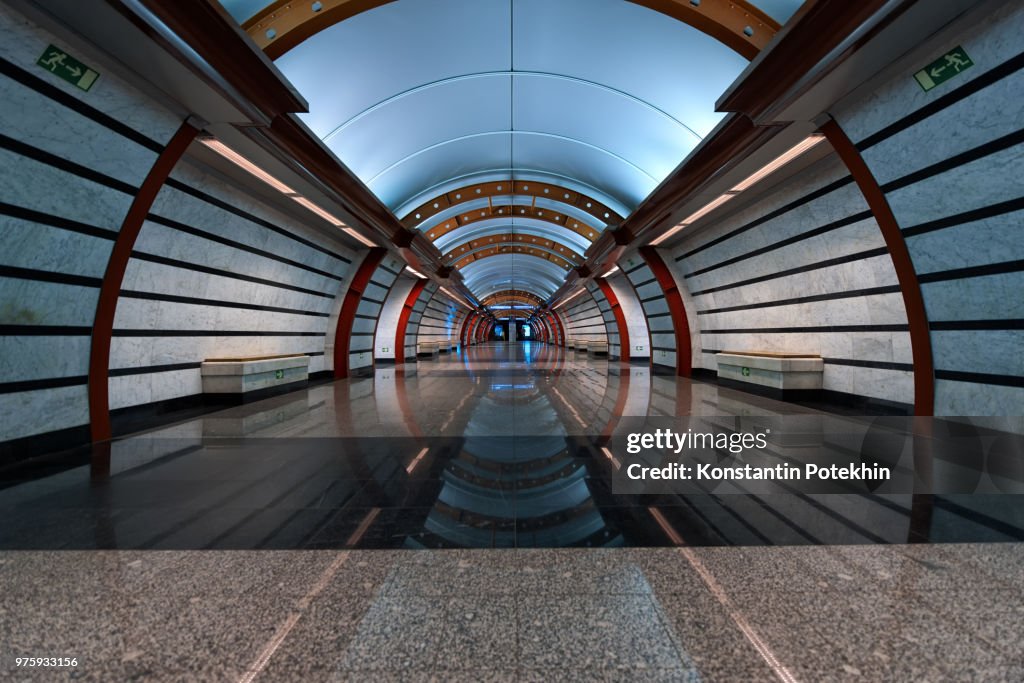 Metro station, Saint Petersburg, Russia