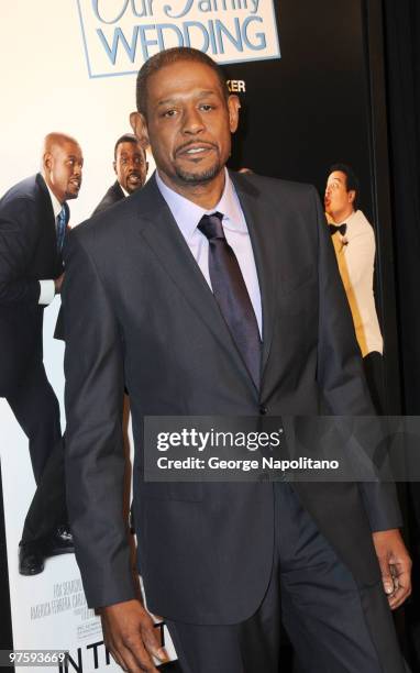 Actor Forest Whitaker attends the premiere of "Our Family Wedding" at AMC Loews Lincoln Square 13 theater on March 9, 2010 in New York City.