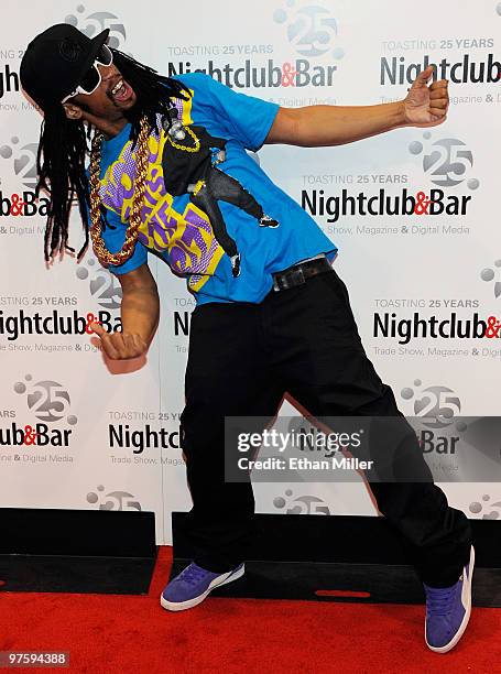 Recording artist Lil' Jon appears at the Nightclub & Bar Convention and Trade Show at the Las Vegas Convention Center March 9, 2010 in Las Vegas,...