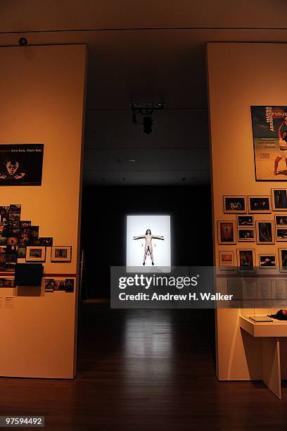 Overview of the "Marina Abramovic: The Artist is Present" exhibition opening night party at The Museum of Modern Art on March 9, 2010 in New York...