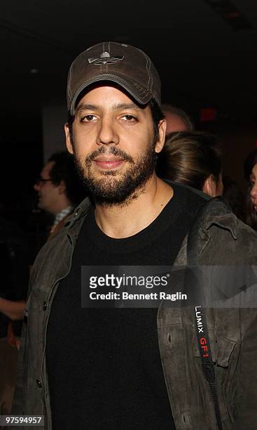 David Blaine attends the "Marina Abramovic: The Artist is Present" exhibition opening night party at The Museum of Modern Art on March 9, 2010 in New...