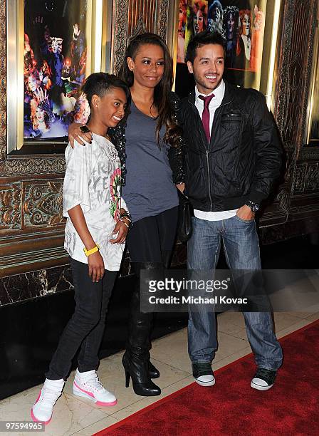 Singer Melanie Janine "Mel B" Brown , daughter Phoenix Chi Gulzar, and TV personality Jai Rodriguez attend the opening night of "CATS" at the...