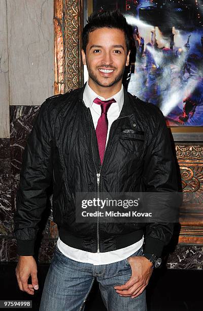 Personality Jai Rodriguez attends the opening night of "CATS" at the Pantages Theatre on March 9, 2010 in Hollywood, California.