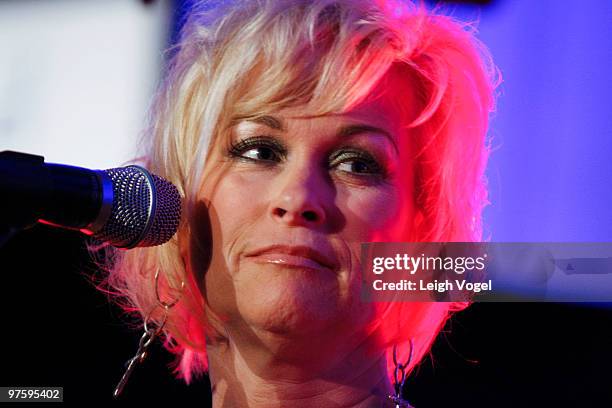 Lorrie Morgan attends the Country Music Association's Story Tellers and Story Keepers Program at the The Library of Congress on March 9, 2010 in...