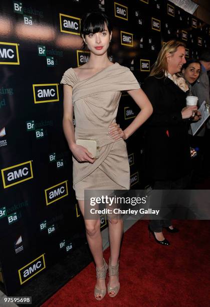 Actress Krysten Ritter attends the Season Three premiere of AMC and Sony Pictures Television's 'Breaking Bad' at the ArcLight Hollywood Cinemas on...