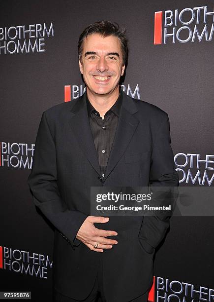 Spokesperson Chris Noth attends the Biotherm Launch Party at the Andrew Richards Designs Store on March 9, 2010 in Toronto, Canada.