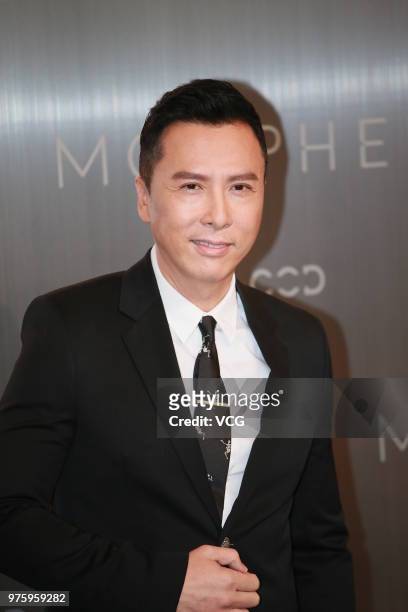 Actor Donnie Yen attends the opening ceremony of Morpheus Hotel on June 15, 2018 in Hong Kong, China.