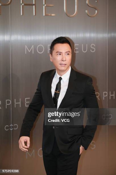 Actor Donnie Yen attends the opening ceremony of Morpheus Hotel on June 15, 2018 in Hong Kong, China.