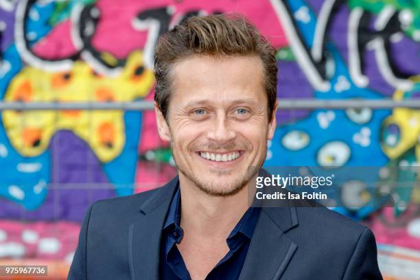 German actor Roman Knizka during the nominees announcement of the German Play Award 2018 at Kornversuchsspeicher on June 15, 2018 in Berlin, Germany....