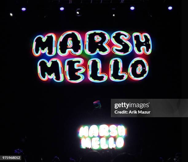 Marshmello perfroms at Northwell Health at Jones Beach Theater on June 15, 2018 in Wantagh, New York.