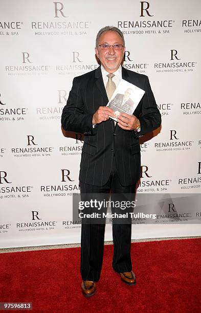 Grammy Award-winning producer and author Emilio Estefan arrives at a book signing and cocktail party for his new book "The Rhythm Of Success" at the...