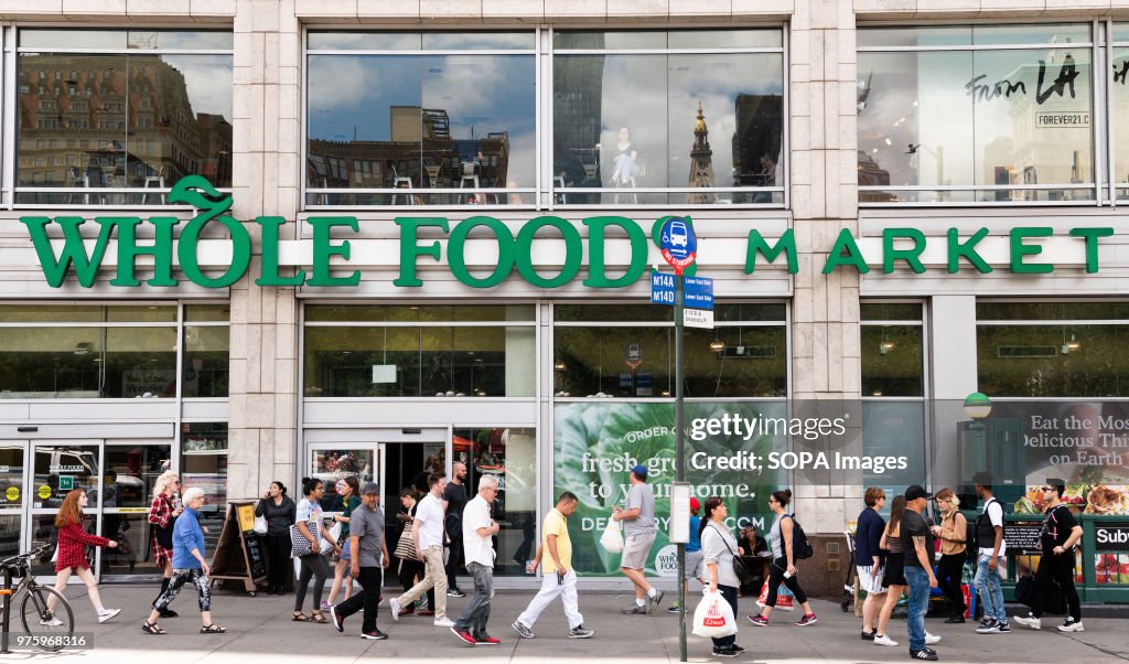 Whole Foods Market in Union Square in New York City...