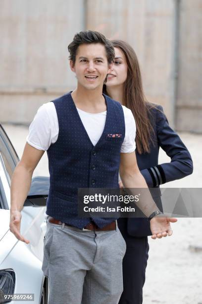 German actress Luise Befort and German actor Tim Oliver Schultz during the nominees announcement of the German Play Award 2018 at...