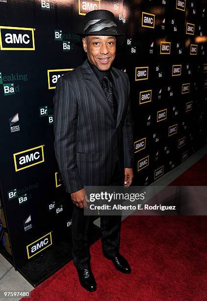 Actor Giancarlo Esposito arrives at the premiere of the third season of AMC's Emmy Award winning series "Breaking Bad" at the ArcLight Cinemas on...