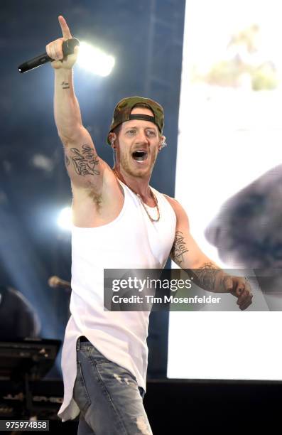 Tyler Hubbard of Florida Georgia Line performs during the 2018 Country Summer Music Festival at Sonoma County Fairgrounds on June 15, 2018 in Santa...