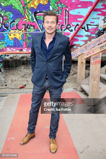 German actor Roman Knizka during the nominees announcement of the German Play Award 2018 at Kornversuchsspeicher on June 15, 2018 in Berlin, Germany....