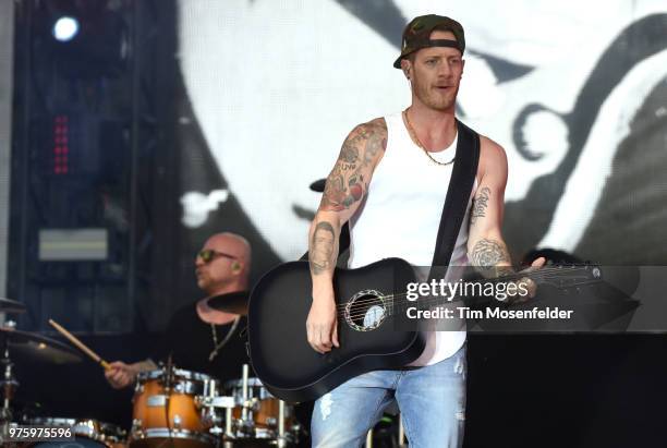 Tyler Hubbard of Florida Georgia Line performs during the 2018 Country Summer Music Festival at Sonoma County Fairgrounds on June 15, 2018 in Santa...