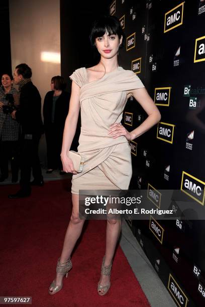 Actress Krysten Ritter arrives at the premiere of the third season of AMC's Emmy Award winning series "Breaking Bad" at the ArcLight Cinemas on March...