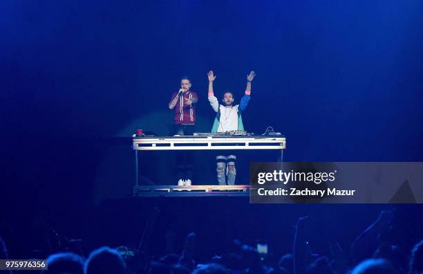 Liam Payne and Zedd perform onstage during 2018 BLI Summer Jam at Northwell Health at Jones Beach Theater on June 15, 2018 in Wantagh, New York.