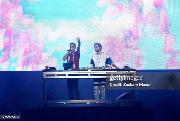 Liam Payne and Zedd perform onstage during 2018 BLI Summer Jam at Northwell Health at Jones Beach Theater on June 15, 2018 in Wantagh, New York.