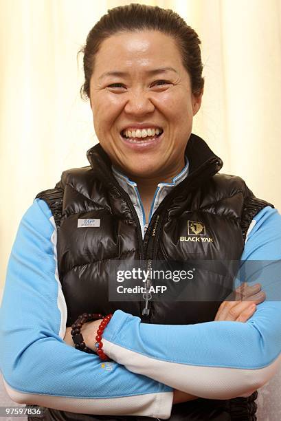 South Korean mountaineer Oh Eun-sun poses for a photograph during an interview with AFP in Kathmandu on March 9, 2010. Oh is hoping to climb...