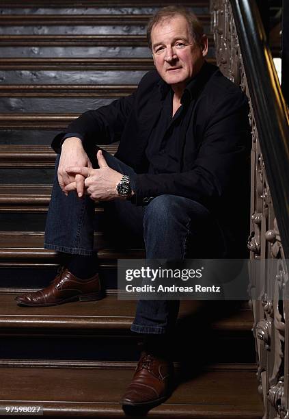 Actor Burghart Klaussner poses during a portrait session at the Hotel de Rome Berlin on February 27, 2010 in Berlin, Germany.