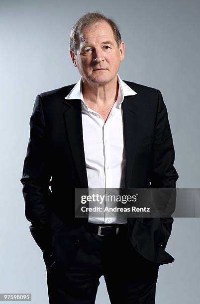 Actor Burghart Klaussner poses during a portrait session at the Hotel de Rome Berlin on February 27, 2010 in Berlin, Germany.