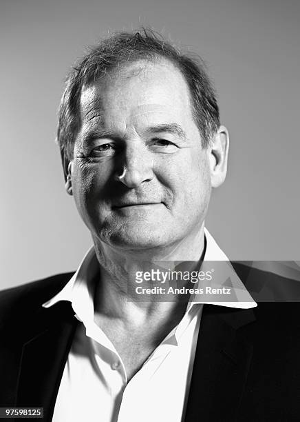 Actor Burghart Klaussner poses during a portrait session at the Hotel de Rome Berlin on February 27, 2010 in Berlin, Germany.