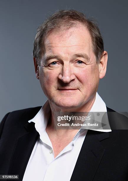Actor Burghart Klaussner poses during a portrait session at the Hotel de Rome Berlin on February 27, 2010 in Berlin, Germany.