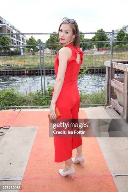 German actress Alina Levshin during the nominees announcement of the German Play Award 2018 at Kornversuchsspeicher on June 15, 2018 in Berlin,...