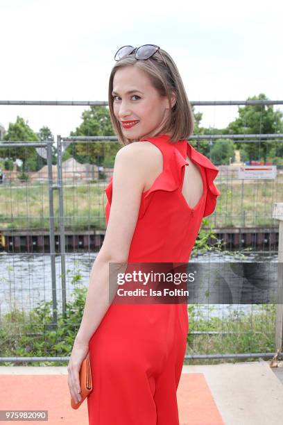 German actress Alina Levshin during the nominees announcement of the German Play Award 2018 at Kornversuchsspeicher on June 15, 2018 in Berlin,...