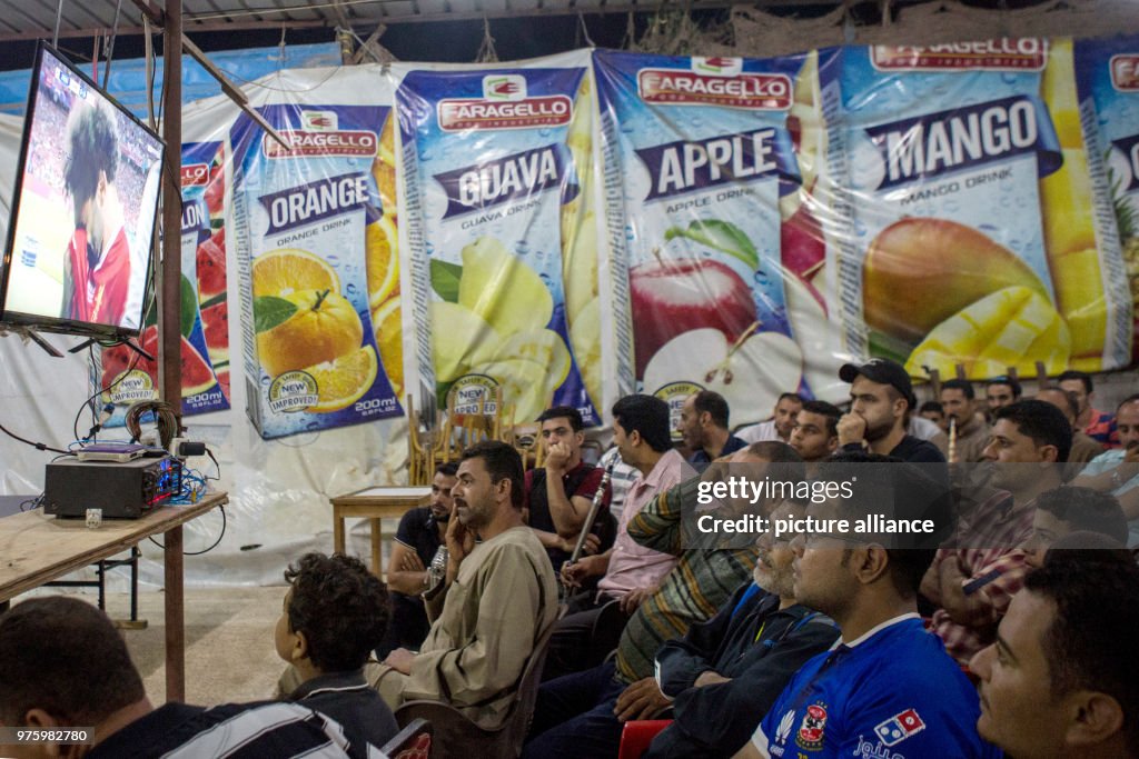 Salah's fans in Egypt watching the game