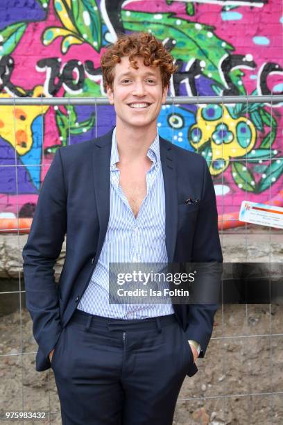 German actor Daniel Donskoy during the nominees announcement of the German Play Award 2018 at Kornversuchsspeicher on June 15, 2018 in Berlin,...