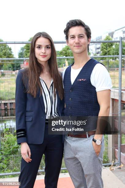 German actress Luise Befort and German actor Tim Oliver Schultz during the nominees announcement of the German Play Award 2018 at...